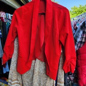 Charlotte Russe womens business wear/ blazer red